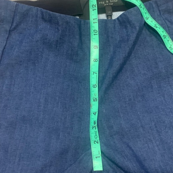 ⭐️EUC⭐️Really Cool Rag & Bone Cropped Skinny Jeans with Back Zip- Size 12 - Picture 12 of 14